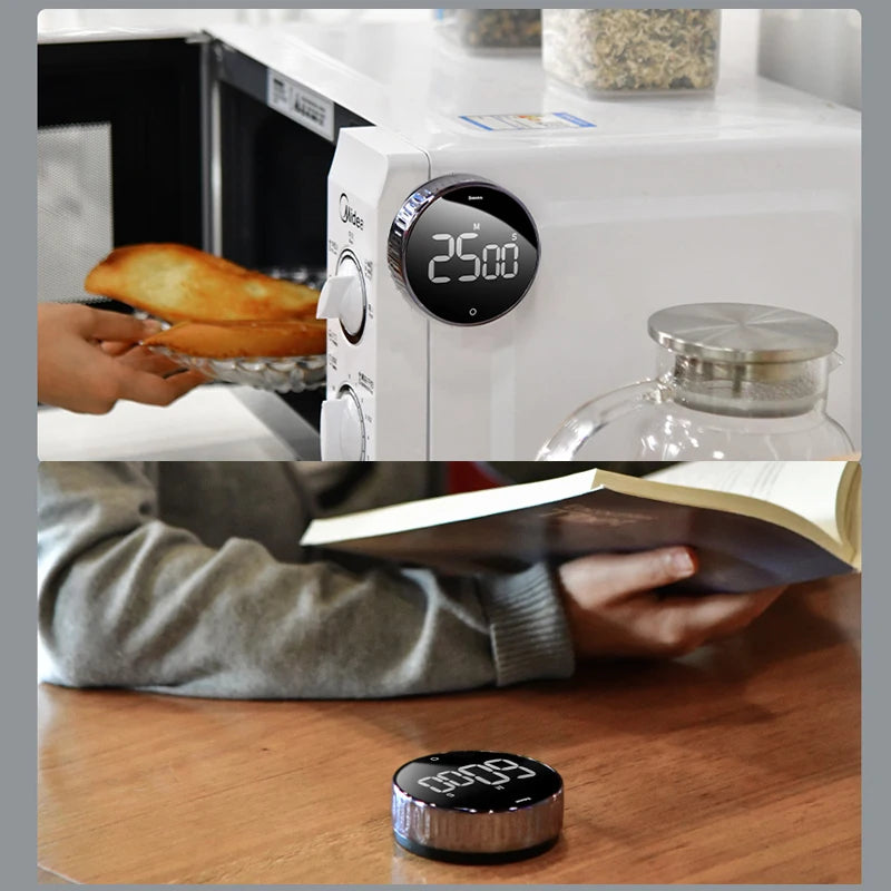 Temporizador magnético SmartNest, vista trasera con imán