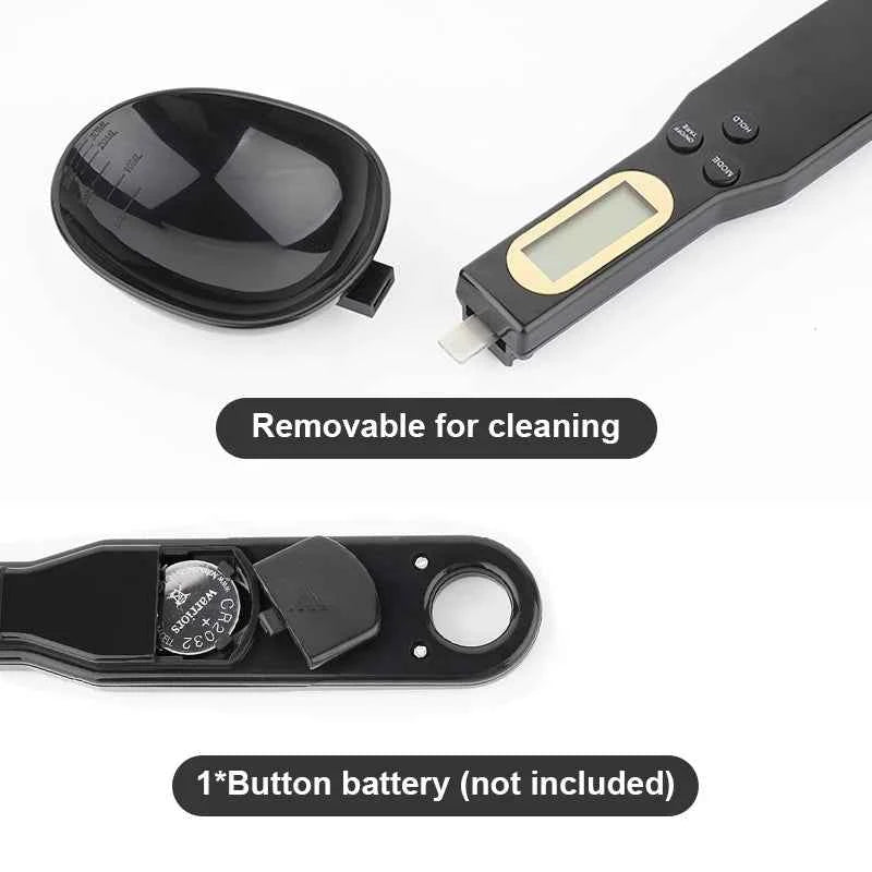 500G/0.1G Weight Measuring Spoon Portable LCD Digital Kitchen Scale Electronic Food Measuring Spoon Scale Kitchen Tool for Food